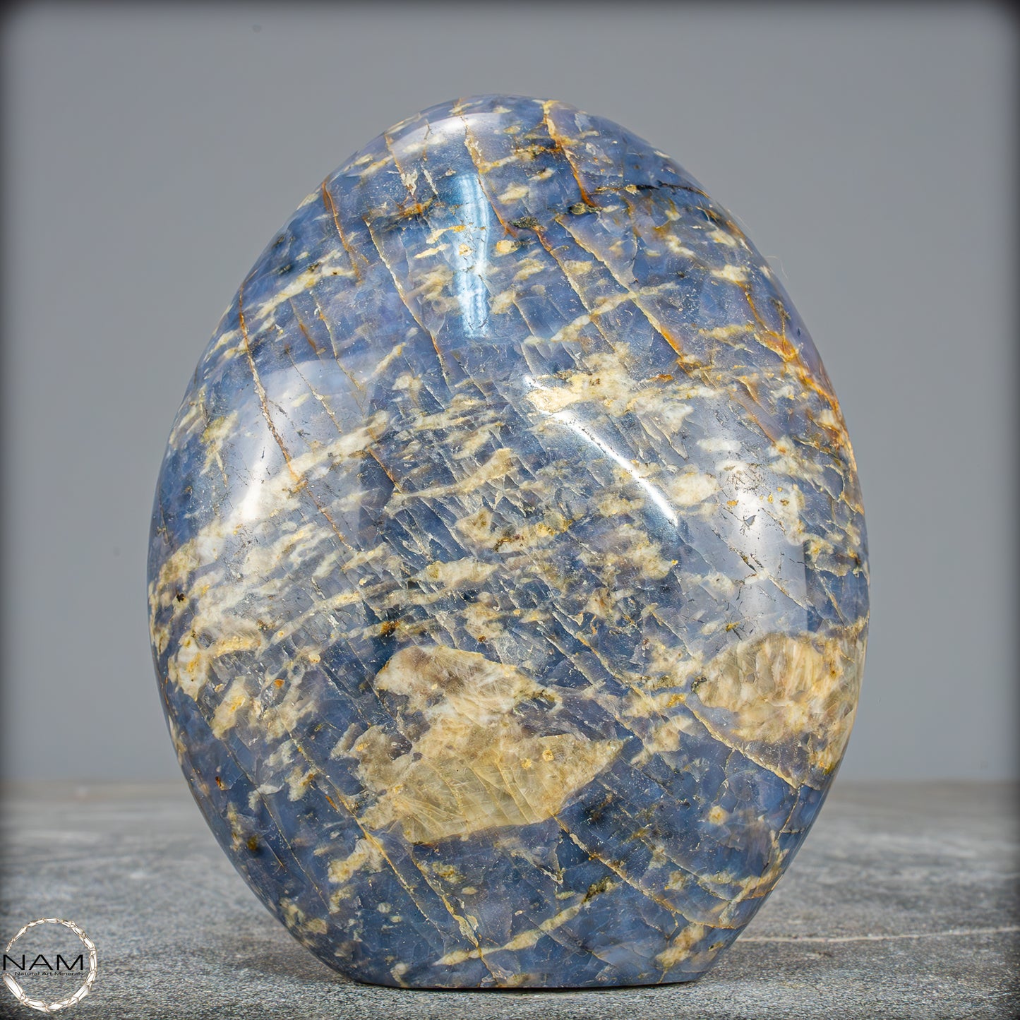 Natürliche Blaue Quarz Freiform aus Brasilien - 1151,61g