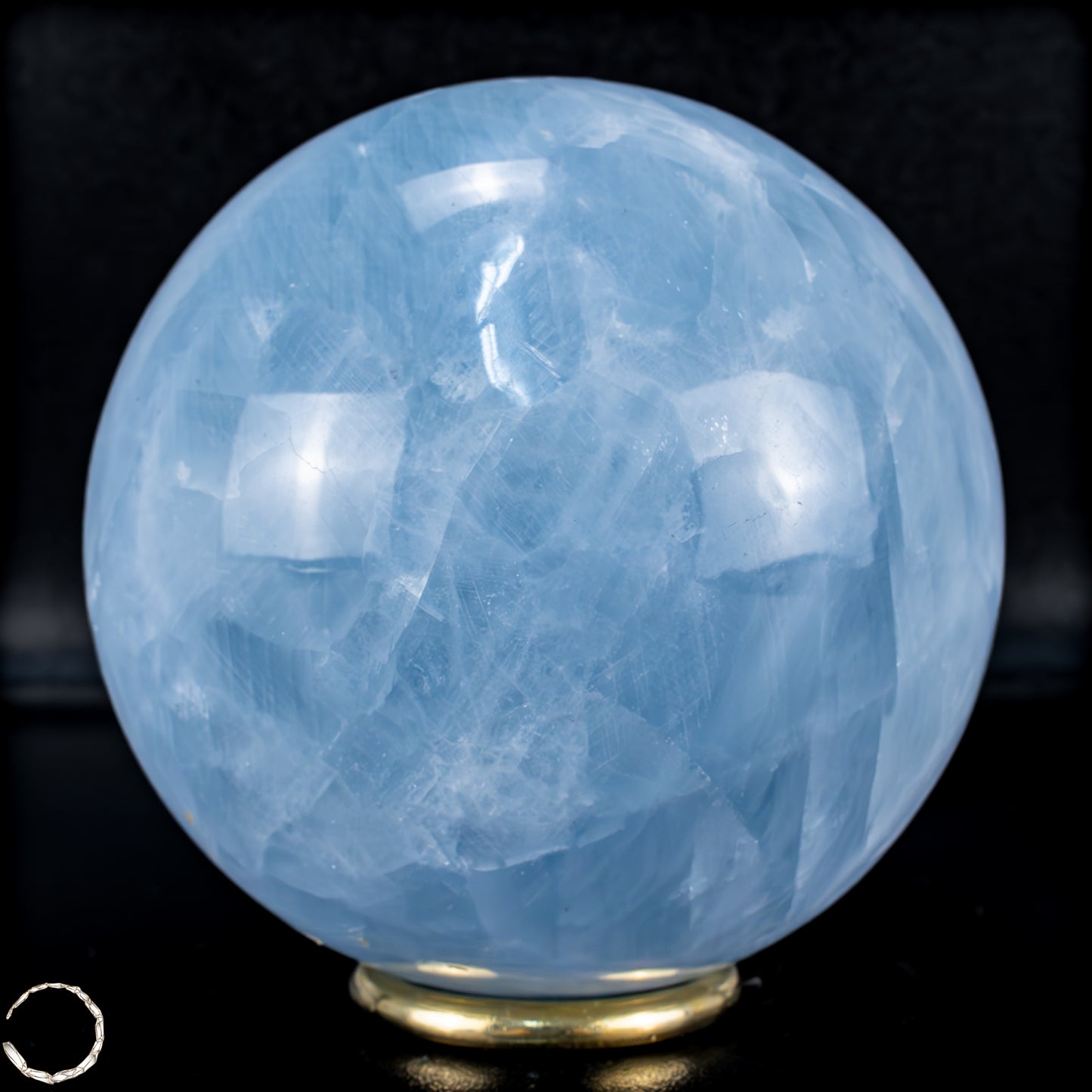 Natürliche Blaue Calcit-Kristall Kugel - 1256,41g