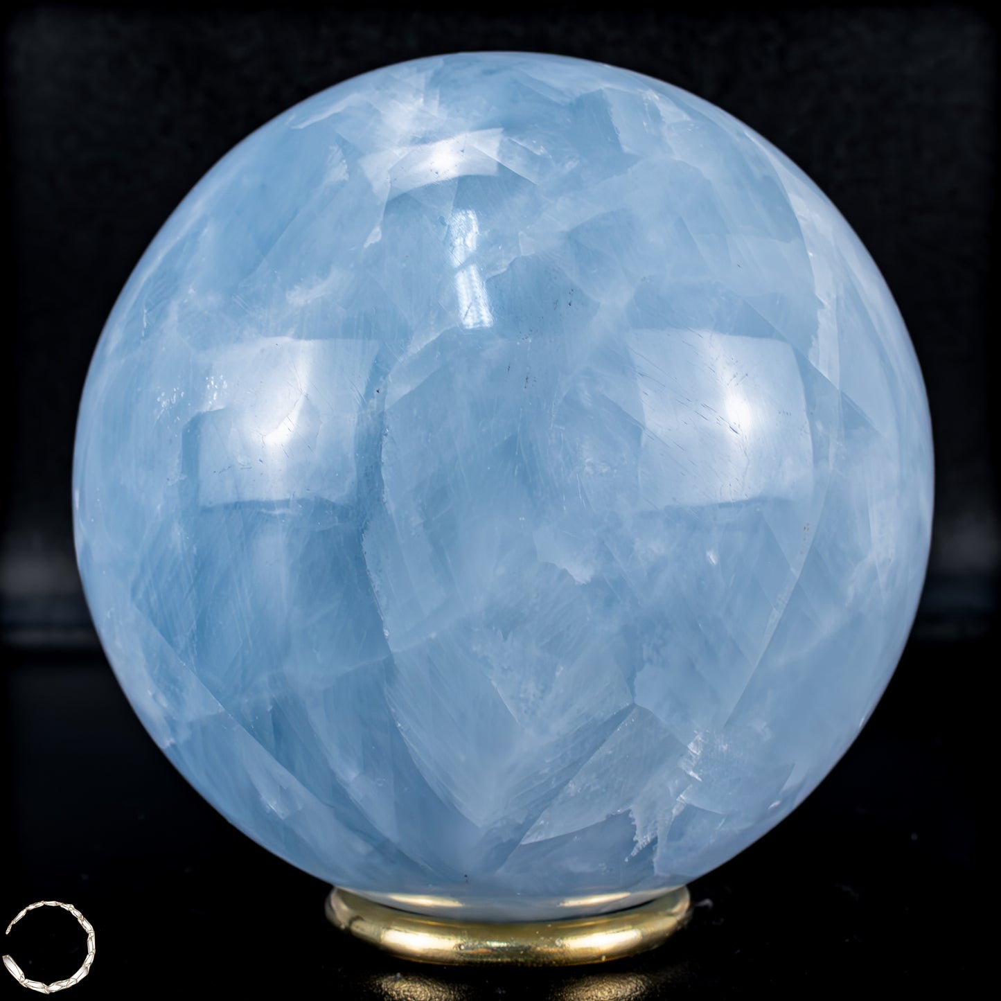 Natürliche Blaue Calcit-Kristall Kugel - 1256,41g