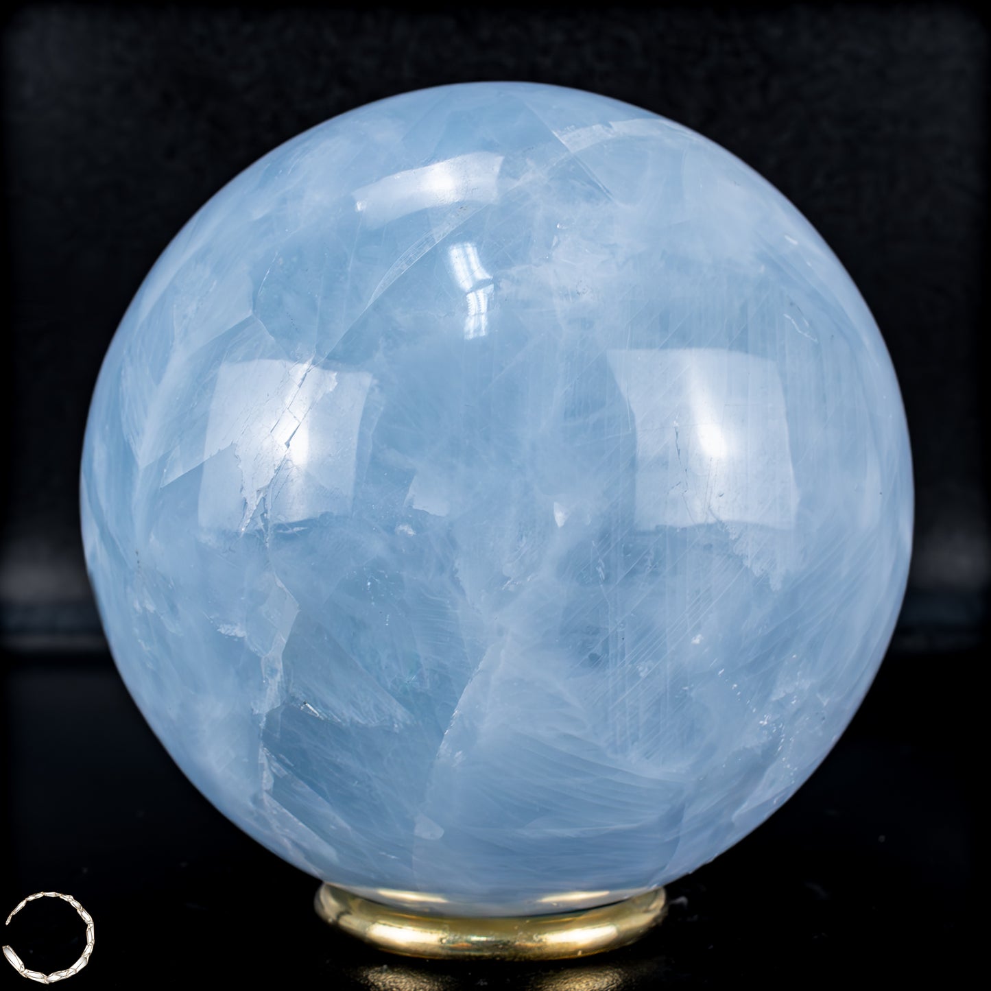 Natürliche Blaue Calcit-Kristall Kugel - 1256,41g