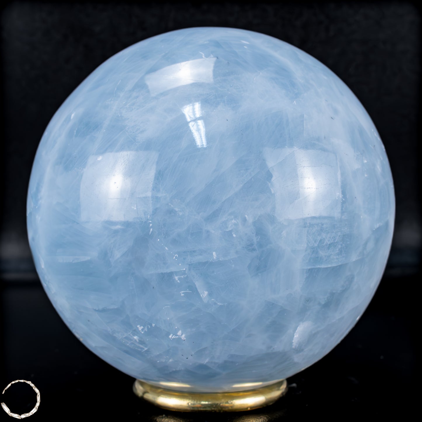 Natürliche Blaue Calcit-Kristall Kugel - 1256,41g
