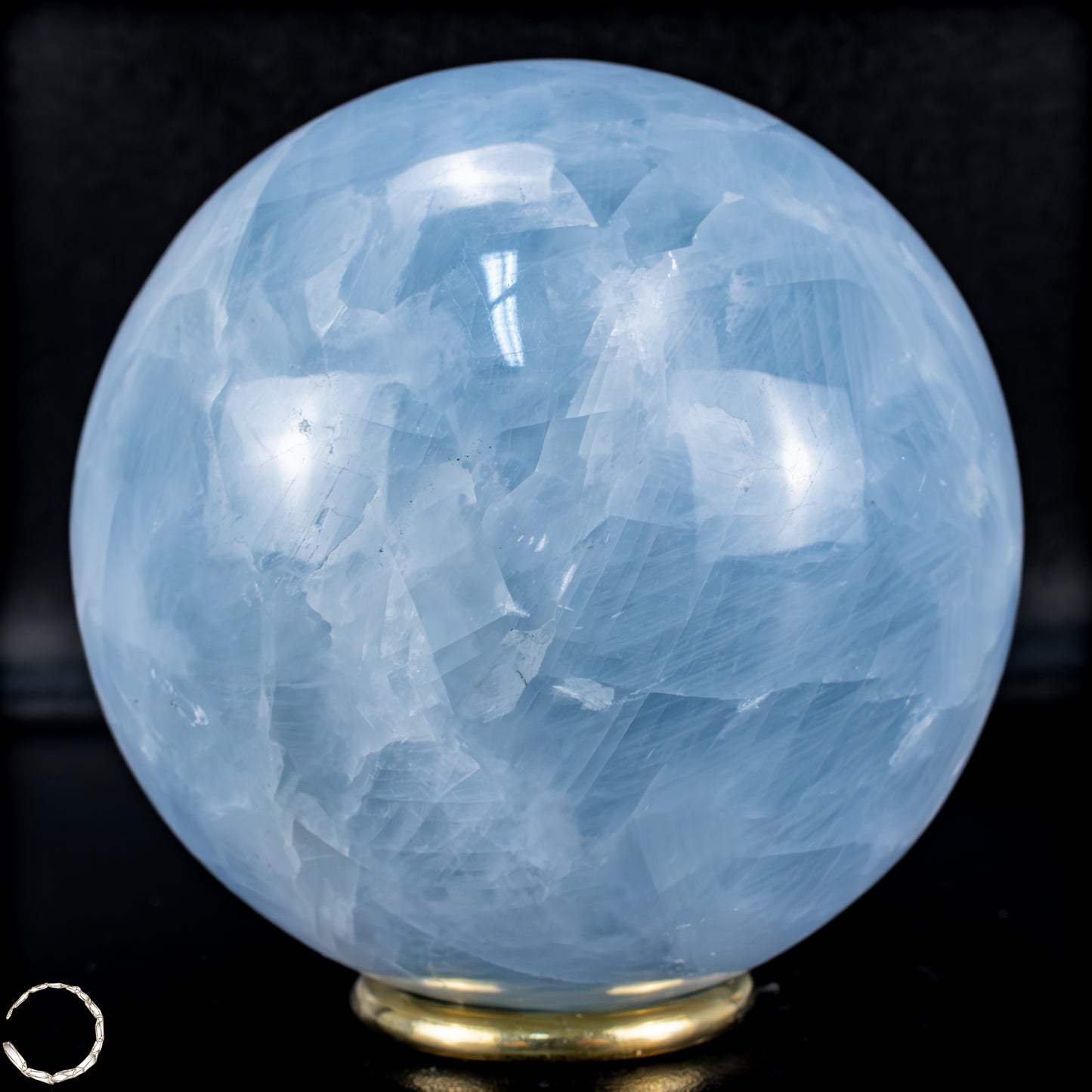 Natürliche Blaue Calcit-Kristall Kugel - 1256,41g