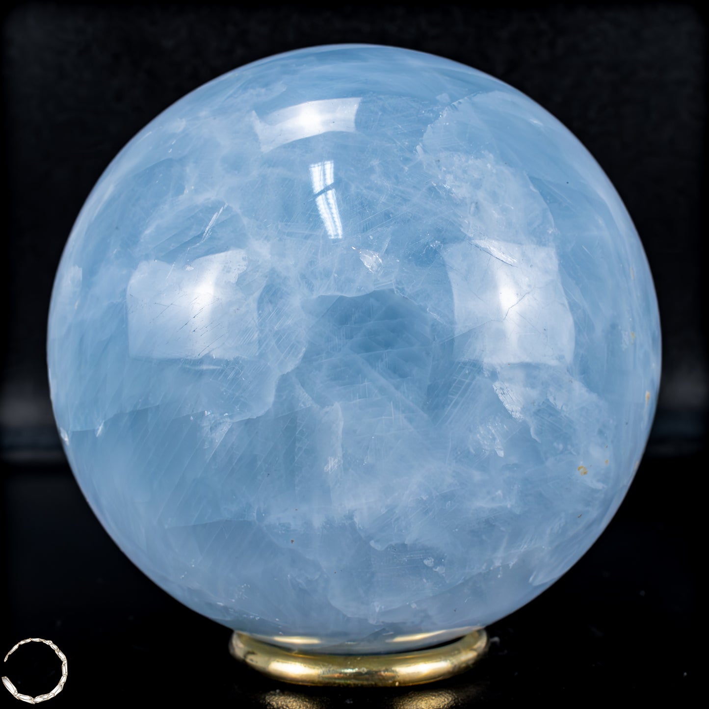 Natürliche Blaue Calcit-Kristall Kugel - 1256,41g
