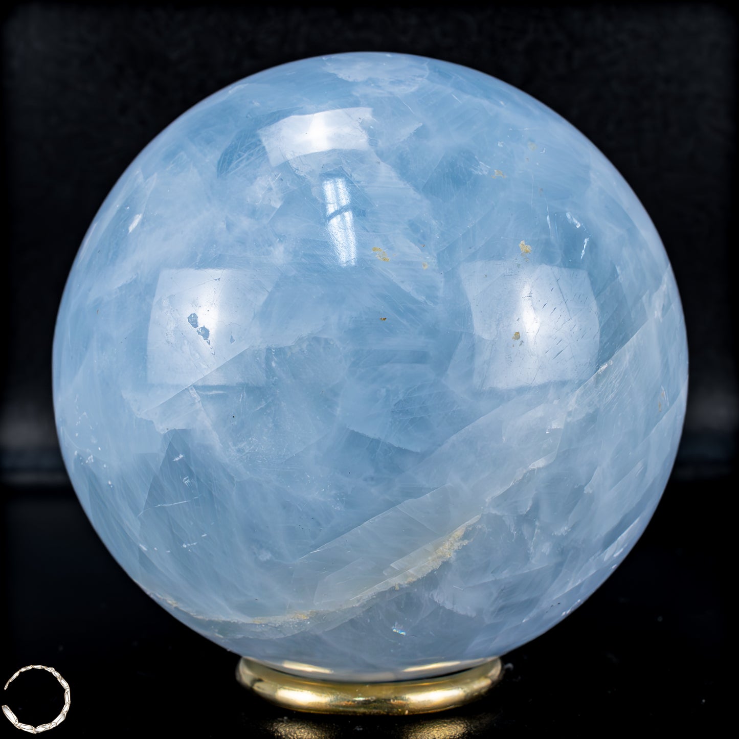 Natürliche Blaue Calcit-Kristall Kugel - 1256,41g