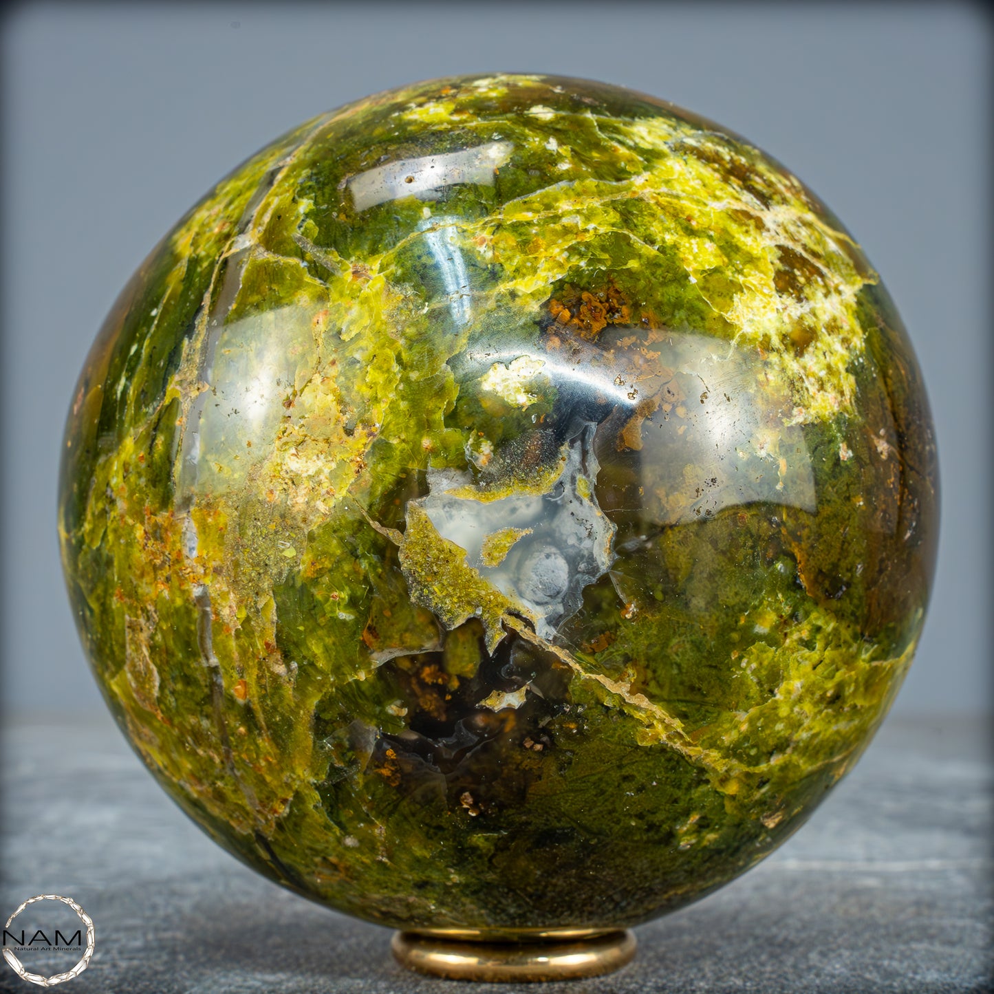 Natürliche Grüne Opal-Kristall Kugel - 1253,21g - 100mm