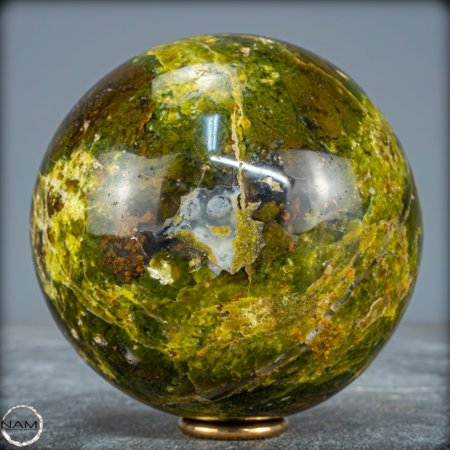 Natürliche Grüne Opal-Kristall Kugel - 1253,21g - 100mm