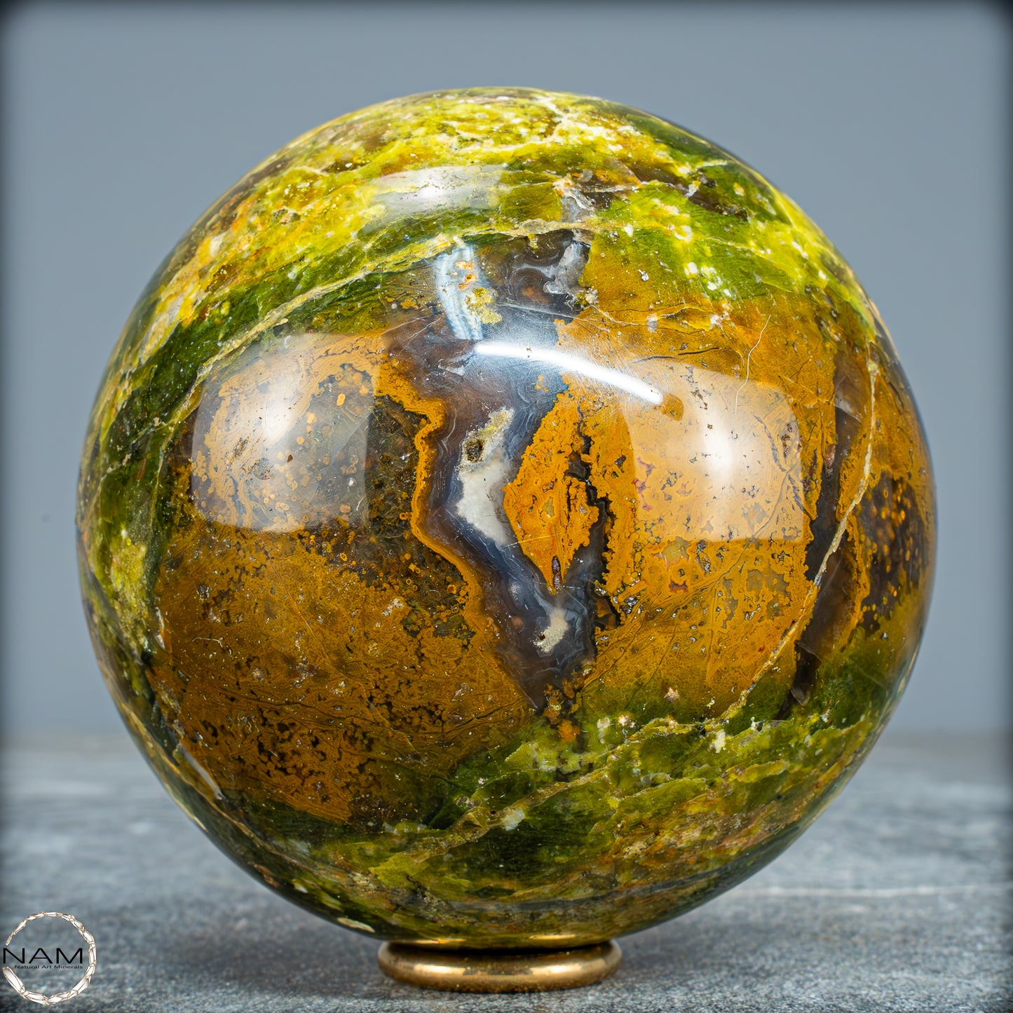Natürliche Grüne Opal-Kristall Kugel - 1253,21g - 100mm