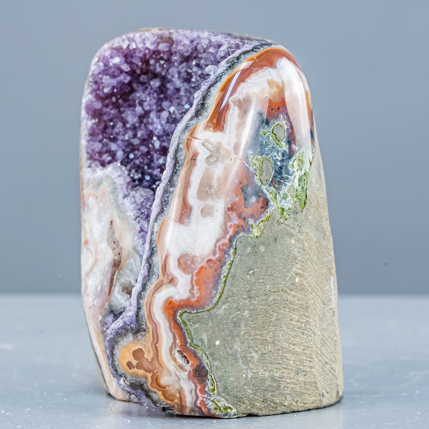 Natürliche Amethyst-Kristall Druse - 424,66g