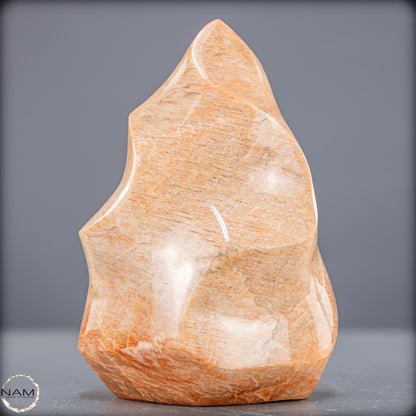 Natürliche Pfirsich-Mondstein Flamme - 1033,21g