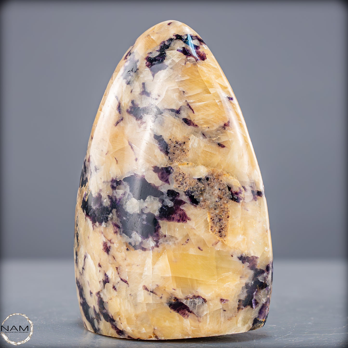 Seltene Natürliche Lila Fluorit-Calcit-Freiform - 691,99g