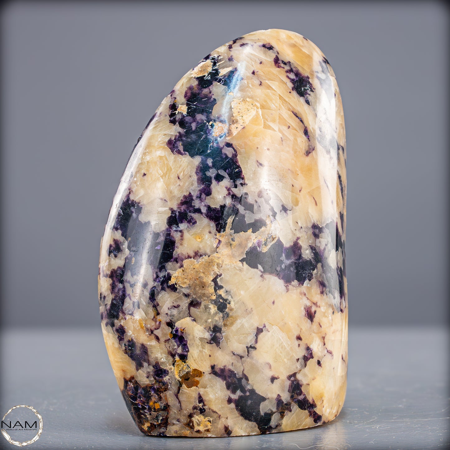 Seltene Natürliche Lila Fluorit-Calcit-Freiform - 691,99g