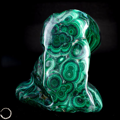 Natürliche Malachit und Chrysocolla Flamme, Kongo -291,19 g