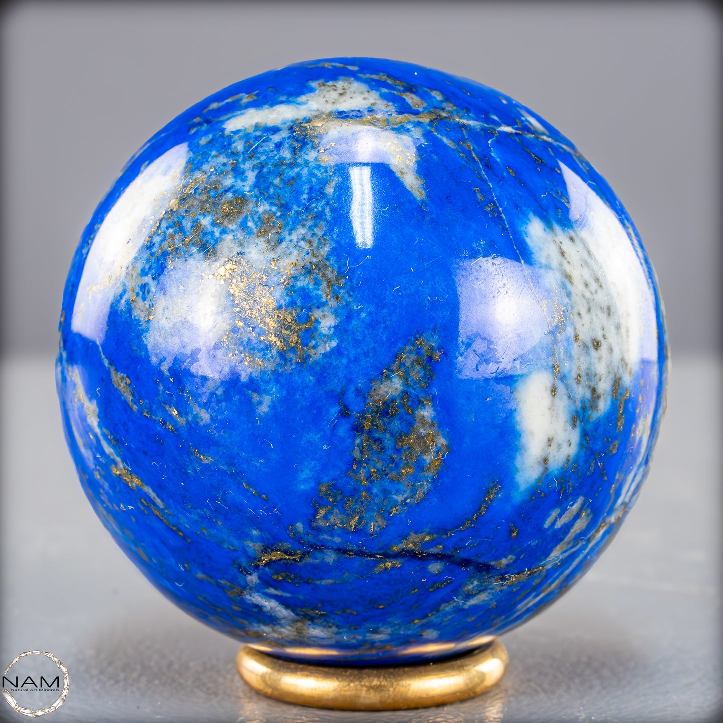 Natürliche Lapislazuli-Kristall-Kugel - 372,99g - 62mm