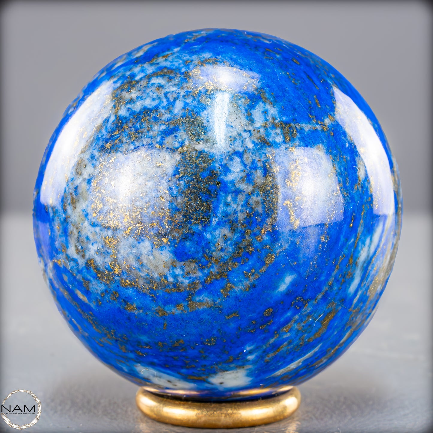 Natürliche Lapislazuli-Kristall-Kugel - 372,99g - 62mm
