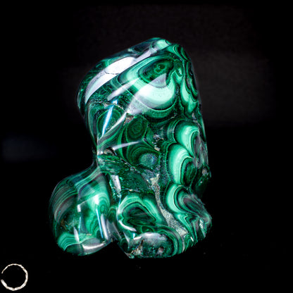Natürliche Malachit und Chrysocolla Flamme, Kongo -291,19 g