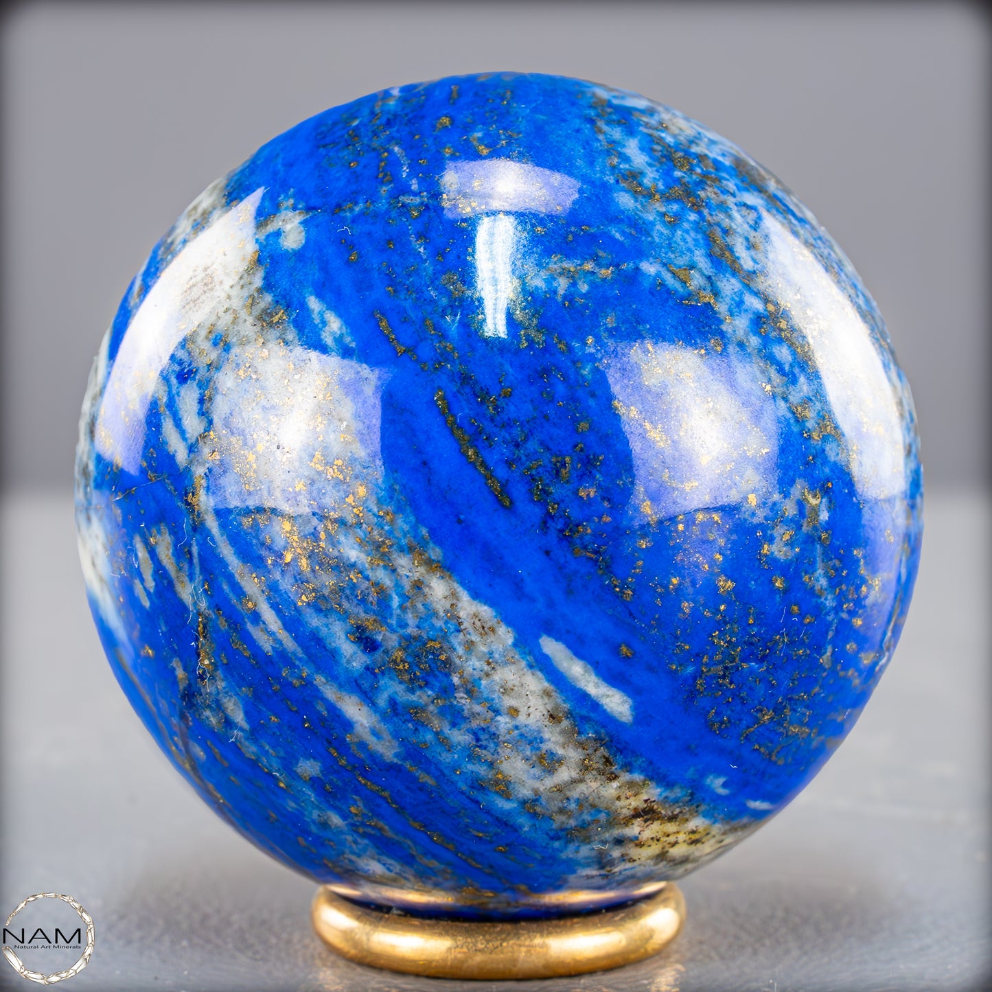 Natürliche Lapislazuli-Kristall-Kugel - 372,99g - 62mm