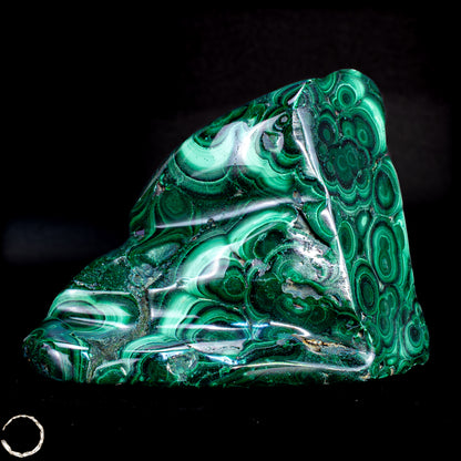 Natürliche Malachit und Chrysocolla Flamme, Kongo -291,19 g