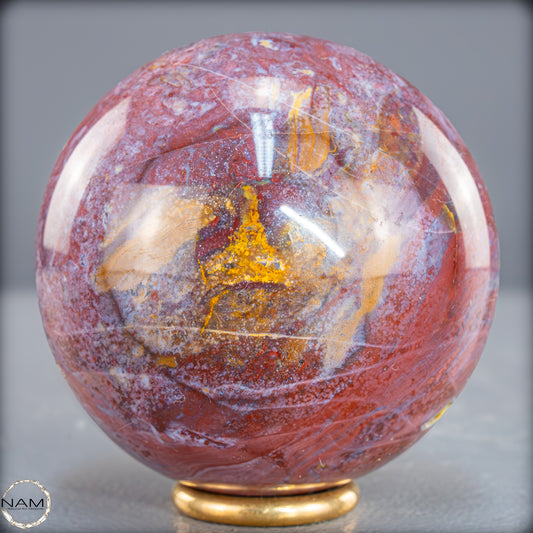 Natürliche Achat-Jasper-Kristall Kugel aus Indonesien, selten - 413,49g