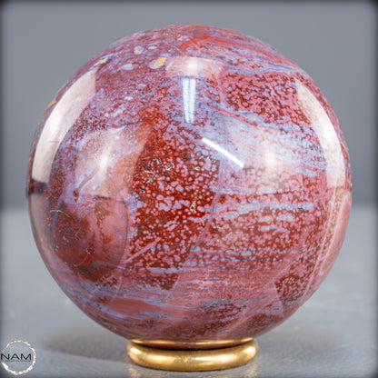 Natürliche Achat-Jasper-Kristall Kugel aus Indonesien, selten - 413,49g