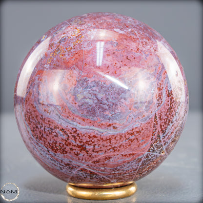 Natürliche Achat-Jasper-Kristall Kugel aus Indonesien, selten - 413,49g