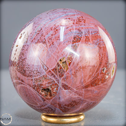 Natürliche Achat-Jasper-Kristall Kugel aus Indonesien, selten - 413,49g