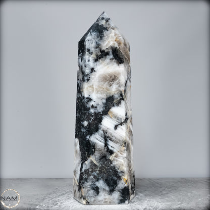 Natürlicher Tourmalin & Quarzkristall Obelisk aus Brasilien - 17106,23g