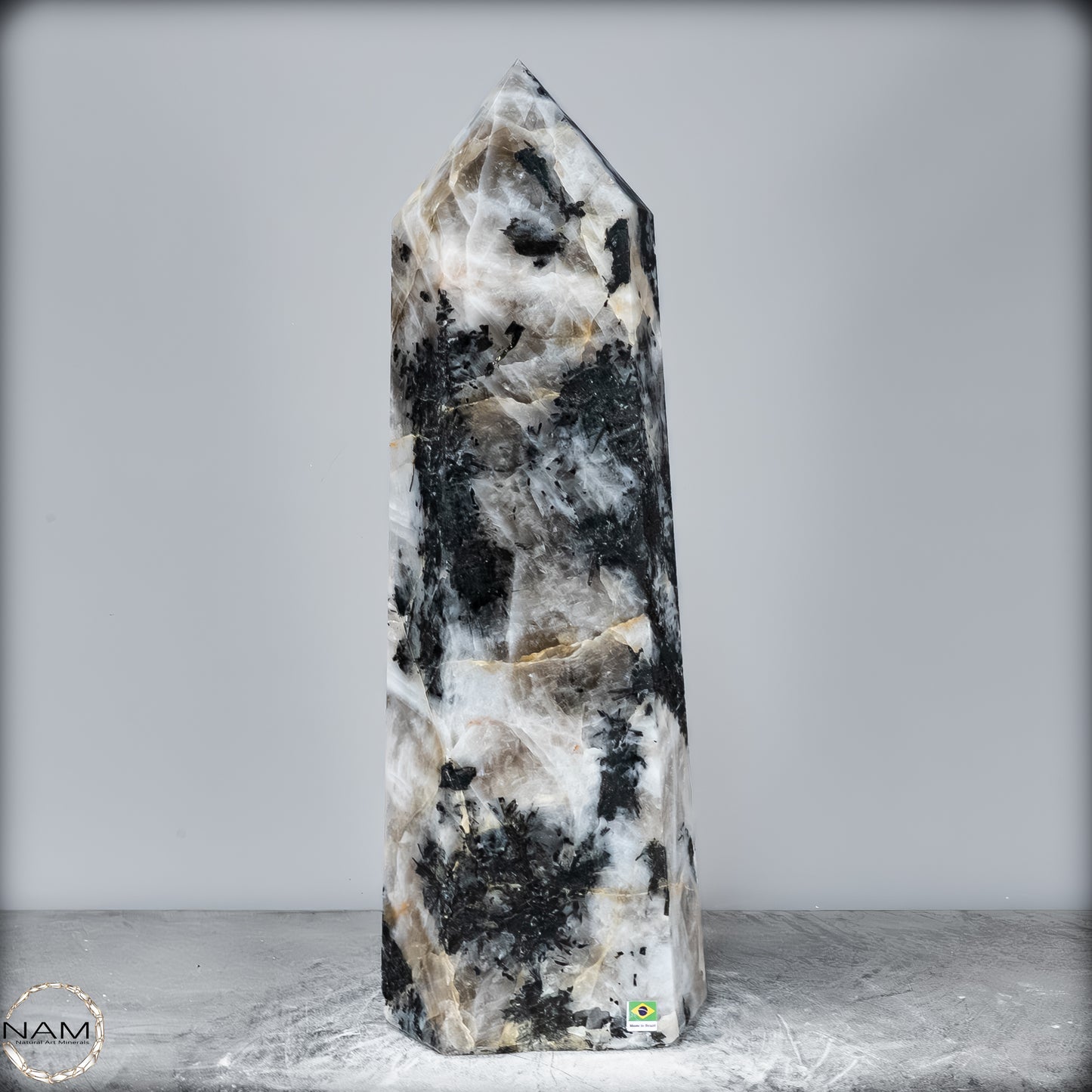 Natürlicher Tourmalin & Quarzkristall Obelisk aus Brasilien - 17106,23g