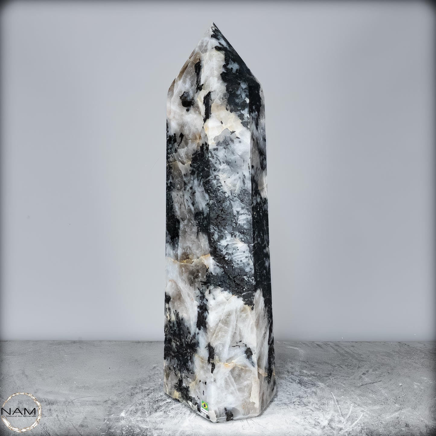 Natürlicher Tourmalin & Quarzkristall Obelisk aus Brasilien - 17106,23g