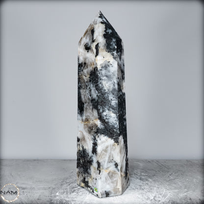 Natürlicher Tourmalin & Quarzkristall Obelisk aus Brasilien - 17106,23g