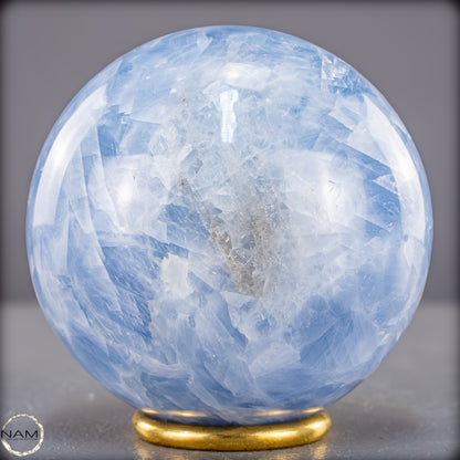 Natürliche Blaue Calcit Kugel - 866,92g - 85mm