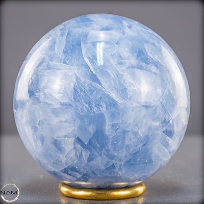 Natürliche Blaue Calcit Kugel - 866,92g - 85mm