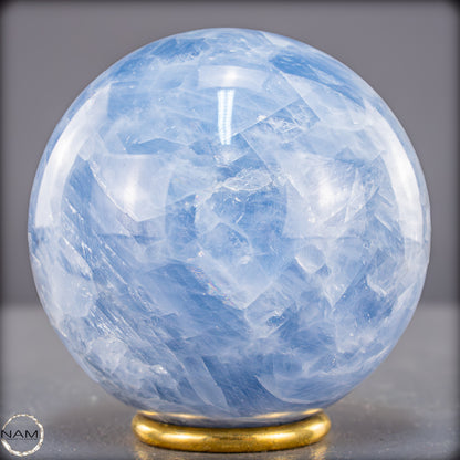 Natürliche Blaue Calcit Kugel - 866,92g - 85mm