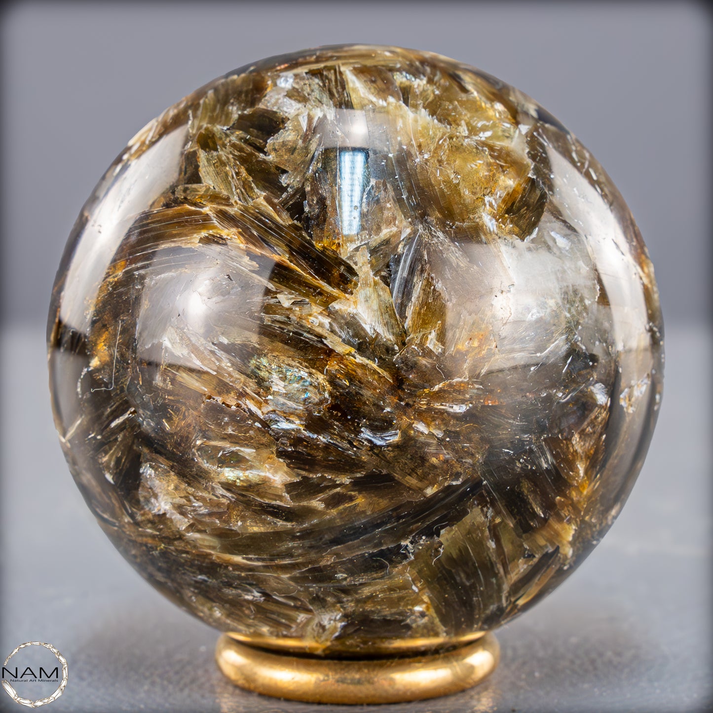 Natürliche Mica (Glimmer) Kristallkugel aus Brasilien - 304,79g - 59,6mm