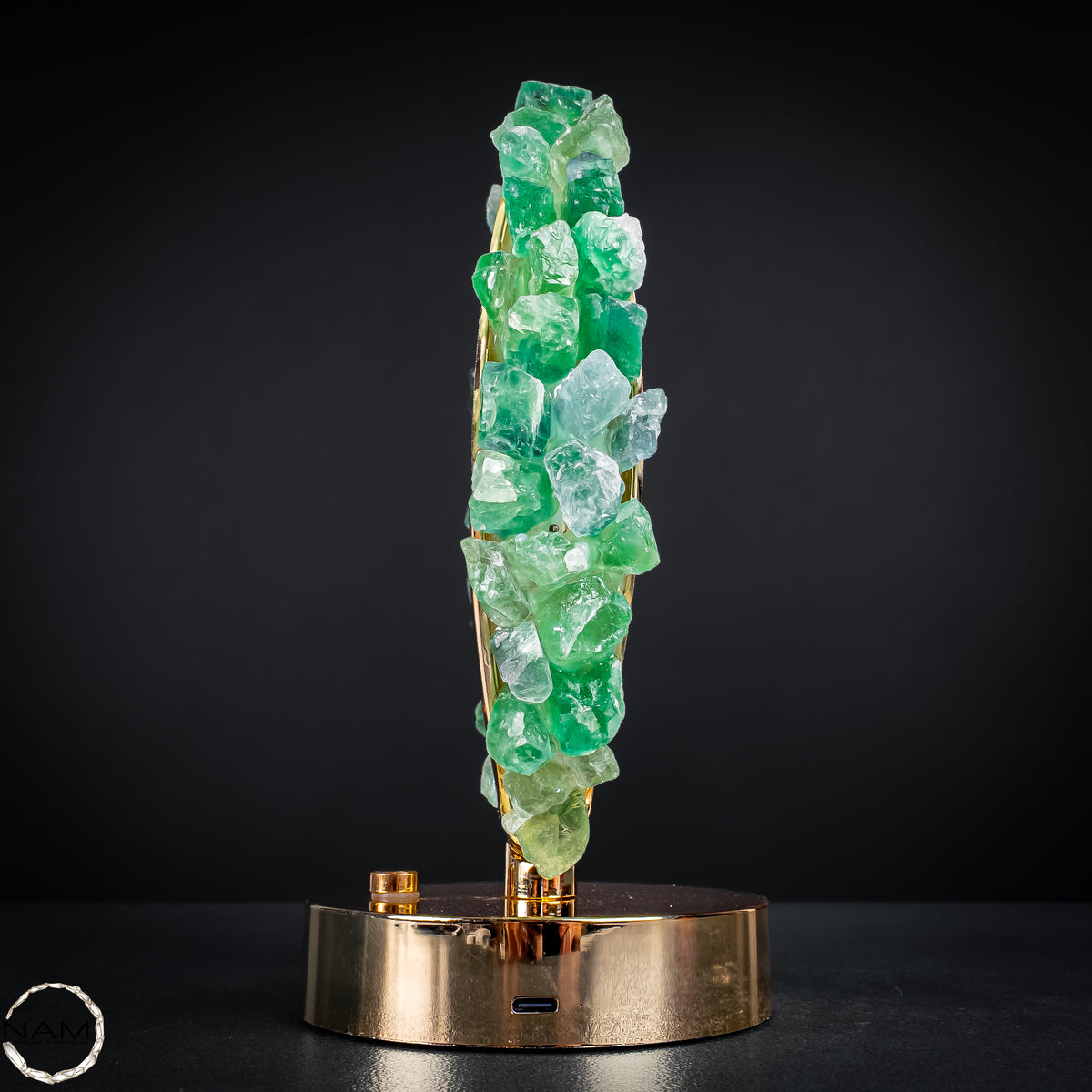 Natürliche Fluorit-Lampe aus Brasilien – 501,11 g