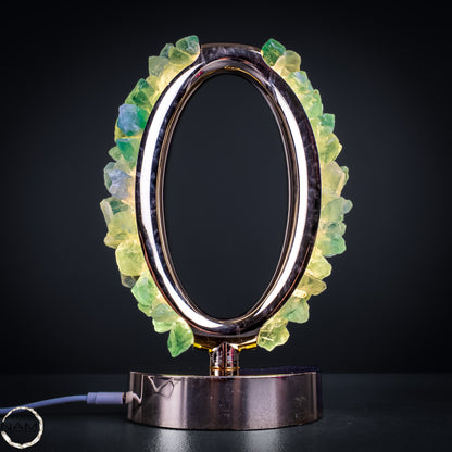 Natürliche Fluorit-Lampe aus Brasilien – 501,11 g