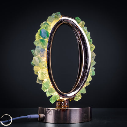 Natürliche Fluorit-Lampe aus Brasilien – 501,11 g