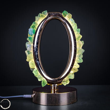Natürliche Fluorit-Lampe aus Brasilien – 501,11 g