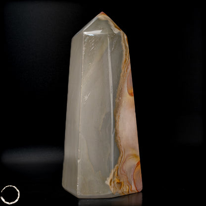 Natürlicher Polychromer Jaspis Obelisk -683,38 g
