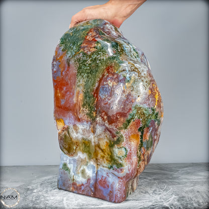 Sehr Große Natürliche Ocean Achat Kristall-Freiform - 33697,41g