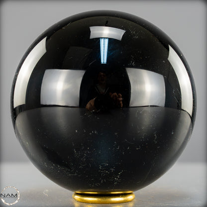 Natürliche Schwarze Obsidian Kristall-Kugel - 2429,08g - 132mm