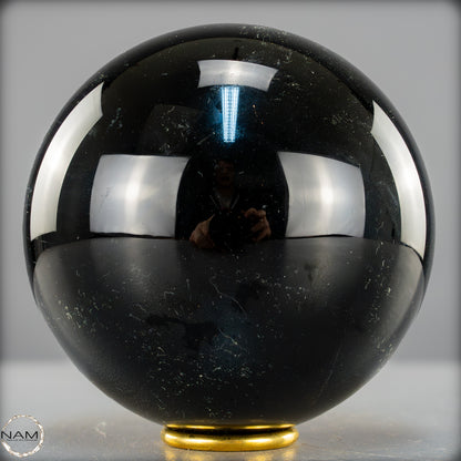 Natürliche Schwarze Obsidian Kristall-Kugel - 2429,08g - 132mm