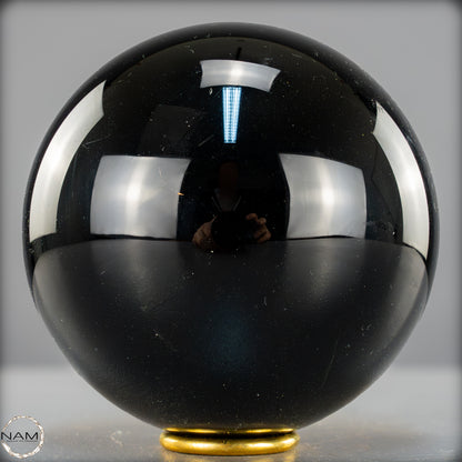 Natürliche Schwarze Obsidian Kristall-Kugel - 2429,08g - 132mm
