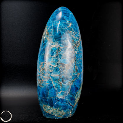 Natürliche Blaue Apatit Kristall-Freiform -683,33 g