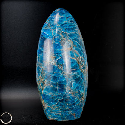 Natürliche Blaue Apatit Kristall-Freiform -683,33 g