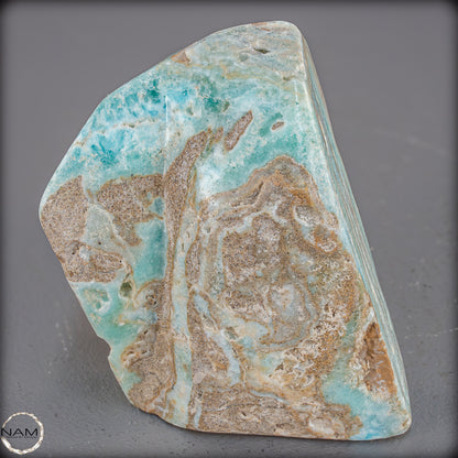 Natürlicher Blau-Grüne Aragonit Kristall-Freiform - 800,85g