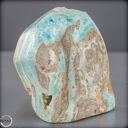 Natürlicher Blau-Grüne Aragonit Kristall-Freiform - 800,85g