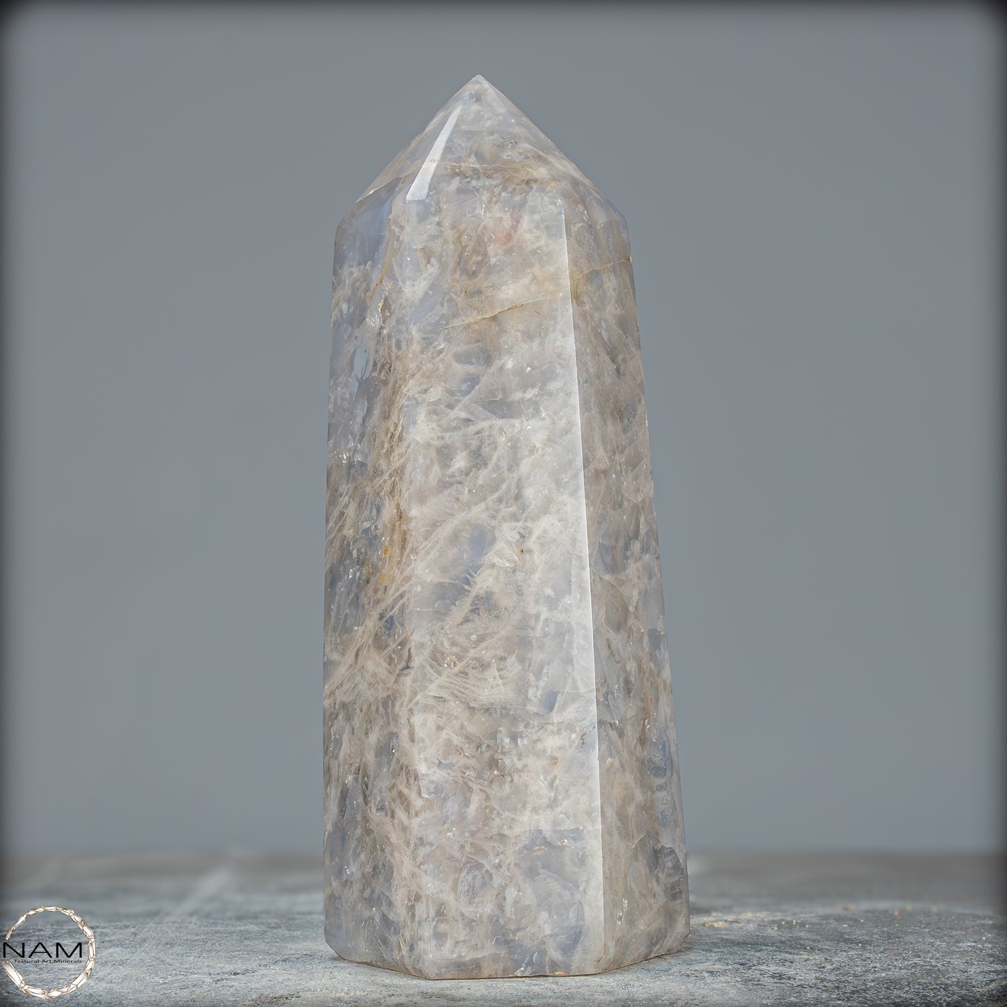 Natürlicher Rauchquarz-Kristall Obelisk aus Brasilien - 1114,41g