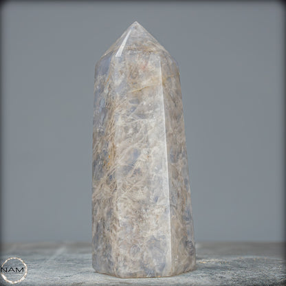 Natürlicher Rauchquarz-Kristall Obelisk aus Brasilien - 1114,41g