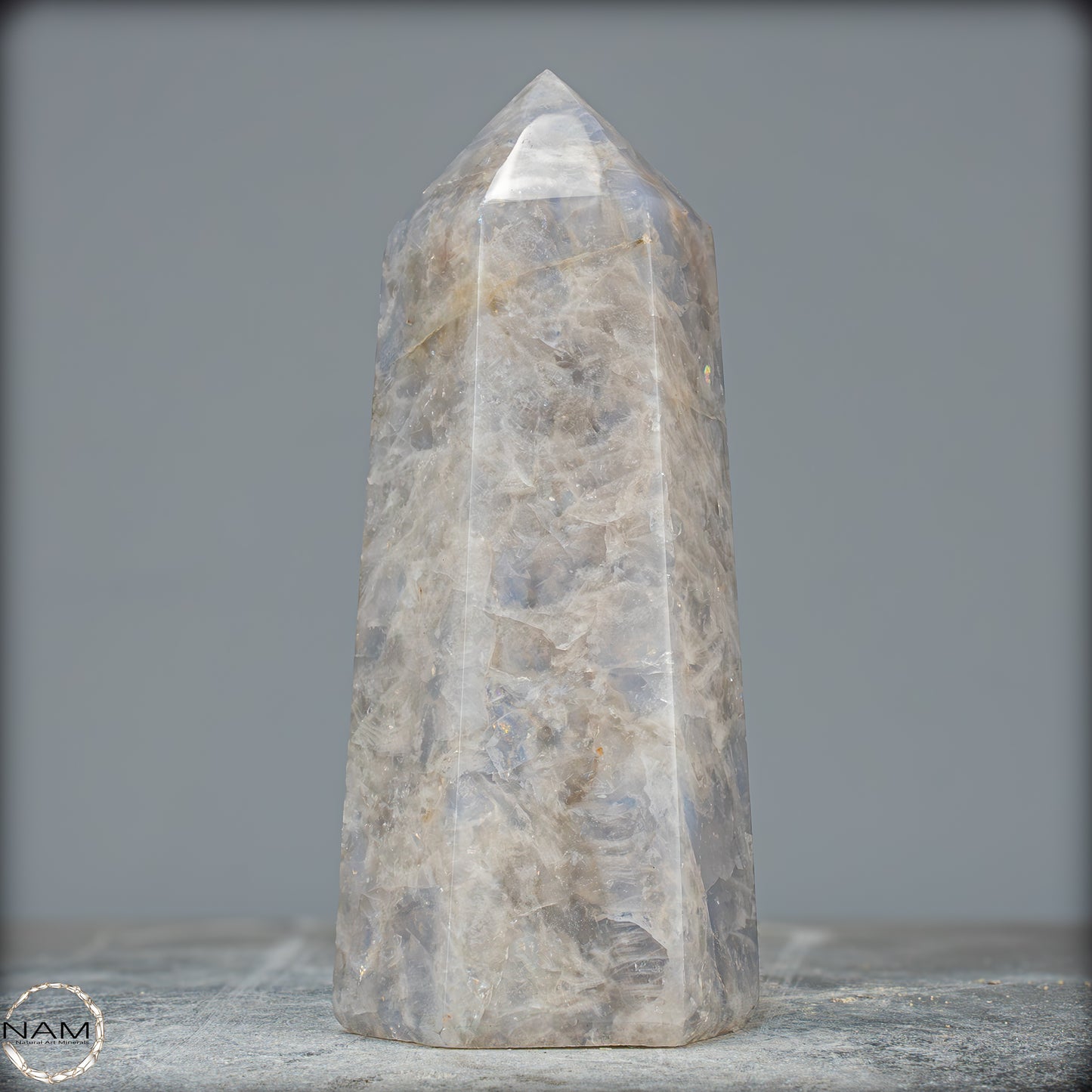 Natürlicher Rauchquarz-Kristall Obelisk aus Brasilien - 1114,41g