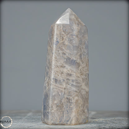 Natürlicher Rauchquarz-Kristall Obelisk aus Brasilien - 1114,41g